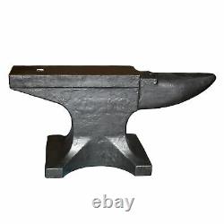 100kg Blacksmiths Anvil + Stand Metal Working Flattening Forging Forming Tool
