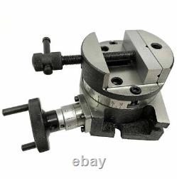 100mm 4 Rotary Table With 4 Round Vise Vice Fixing T Nuts METALWORKING MILLING