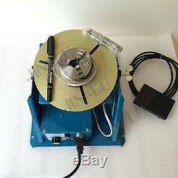 110V Rotary Welding Positioner Turntable Table Mini 2.5 3 Jaw Lathe Chuck Video