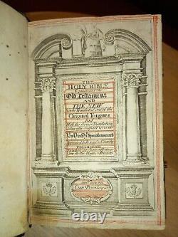 1715 KING JAMES BIBLE / Metalwork & Clasps / FINEST SCOTTISH BINDING