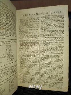 1787 KING JAMES BIBLE Fine Binding ORIGINAL METALWORK 100% Complete