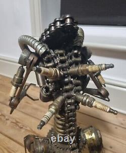 18 Alien Scrap Metal Sculpture Industrial Style Engine Parts & Other Components