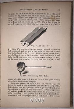 1900, 1st, HASLUCK, PRACTICAL METAL PLATE WORK, w NUMEROUS ENGRAVINGS & DIAGRAMS