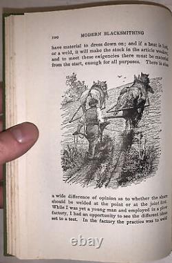 1913, MODERN BLACKSMITHING, HORSE SHOEING, by J G HOLMSTROM, EQUESTRIAN, METAL