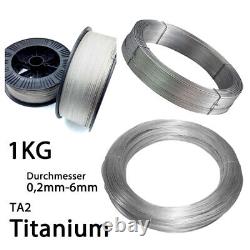 1KG TA2 Titanium Wire Highly Pure Metal Wire Dia 0,2-6mm Metalworking High Temp