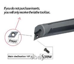 1pc Carbide Inserts Lathe Bar CNC Cutting Turning Tool S16Q-S20R-S25S-SDQCR11