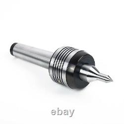 220x58mm Revolving lathe tool Metalworking Steel Silver Center Durable