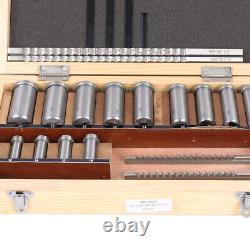 22Pcs HSS Metric Keyway Broach Set Metric Size Metalworking Tool 4mm 5mm 6mm 8mm