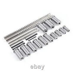 22Pcs HSS Metric Keyway Broach Set Metric Size Metalworking Tool 4mm 5mm 6mm 8mm