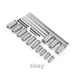 22Pcs HSS Metric Keyway Broach Set Metric Size Metalworking Tool 4mm 5mm 6mm 8mm