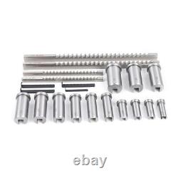 22Pcs HSS Metric Keyway Broach Set Metric Size Metalworking Tool 4mm 5mm 6mm 8mm