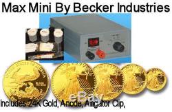 24kt Gold/Silver Electroplating kit, Gold plating machine