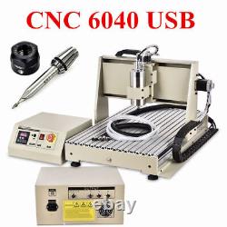 3/4 Axis 6040 3040 6090 CNC Router 3D Metal Working Engraver Milling Machine NEW