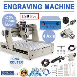 3/4 Axis 6090/6040/3040 CNC Router Engraver Mill Machine Metalworking Equipment