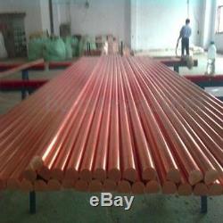 3mm -25mm Dia. Copper Round Bar Rod Milling Welding Metalworking 50-500mm Length