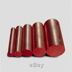 3mm -25mm Dia. Copper Round Bar Rod Milling Welding Metalworking 50-500mm Length