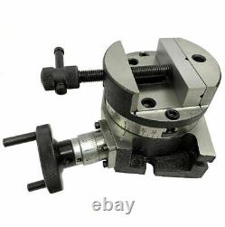 4 100mm Rotary Table With 4 Round Vise Vice Fixing T Nuts METALWORKING MILLING