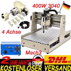 4 Achse CNC Router Graviermaschine 3040 MACH3 Fräsmaschine Gravurmaschine 400W