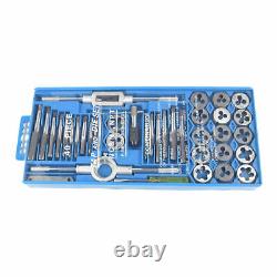 40pcs Thread Tap And Tap Die Set Metric/Imperial Wrench Die Kit For Metalworking