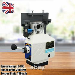 450in X Axis Power Feed Horizontal Milling Machine Metalworking 200RPM Noiseless