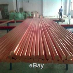 50-500mm Copper Round Bar Rod Milling Welding Metalworking T2 Copper Strength
