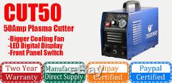 50A New 14mm Cut HF Start Plasma Cutter, Everything Includ all accessories CUT50