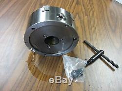 6 6-JAW SELF-CENTERING LATHE CHUCK w. Solid jaws-0.003 TIR-new
