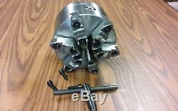6 6-JAW SELF-CENTERING LATHE CHUCK w. Top&bottom jaws w. 1-1/2-8 adapter-new