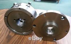 6 6-JAW SELF-CENTERING LATHE CHUCK w. Top&bottom jaws w. 1-1/2-8 adapter-new