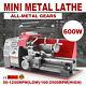 600w Mini Metal Turning Lathe Woodworking Machine 2500rpm Automatic Milling