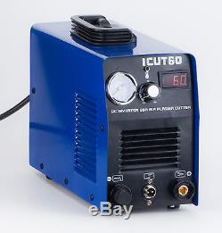60A DIGITAL Plasma Cutter icut60 240V & AG60 TORCH &16mm cut IGBT plasma cutting