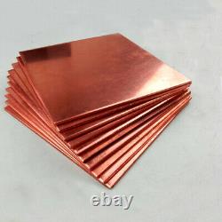 99.9% Pure Copper Plate 0.8-4mm Thick Metal Sheet DIY Crafts Model Material