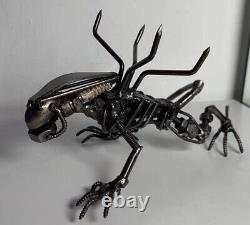 Alien Xenomorph scrap metal figure Handmade sculpture