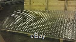 Aluminium Tread plate Chequer Kick Plate Treadplate 5 Bar Sheet various sizes