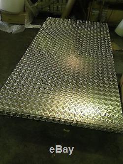 Aluminium Tread plate / Chequer plate 8 x 4 ft 2500 x 1250 Sheets Delivered