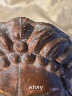 Antique 19th century copper Face Sculpture