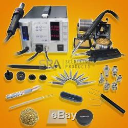 Aoyue 738H 5 in 1 Digital Soldering Iron & Hot Air Station Complete Kit- 110 Vol