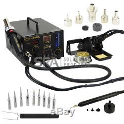 Aoyue 968A+ 4 in 1 Digital Soldering Iron & Hot Air Station Complete Kit