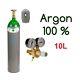 Argon Gasflasche 100% Schutzgas Schweißgas Wig & Mig 10 Liter 200bar + Regler