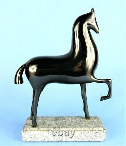Art Deco Etruscan Horse Sculpture Silvestri Metal Statue Boris Lovet-lorski Type
