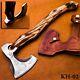 Azzuro Handmade High Carbon Steel Viking Axe Camping Craft Etched Kh-02