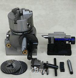 BS-0 Semi-universal quick dividing indexing head with tail stock for cnc milling