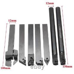 Bar Lathe Tool Holder Wrench Metalworking Accessory Tool Boring T8 Kit Set Parts