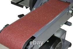 Belt Disc Sander Bench Electrical Grinder 375W for Woodworking Metal Work
