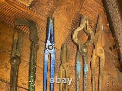 Blacksmiths Farriers Anvil TONGS Job lot Various Designs free delivery metalwork
