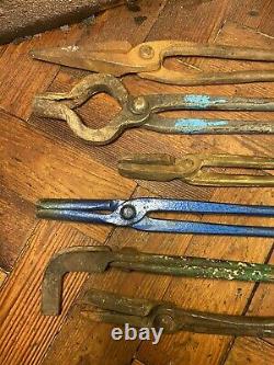 Blacksmiths Farriers Anvil TONGS Job lot Various Designs free delivery metalwork
