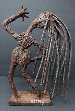 Brutalist Folk Art Sculpture Willie Tarver African American South Expressionist