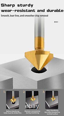Countersink Hole Deburring Trimmer Cobalt Chamfering Titanium-plated 90 Degrees
