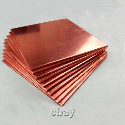 DIY 99.9% Pure Copper Plate 0.8-4mm Thick Metal Sheet Crafts Model Material