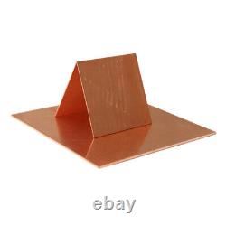 DIY 99.9% Pure Copper Plate 0.8-4mm Thick Metal Sheet Crafts Model Material